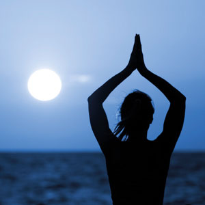 LUNA CRESCENTE - Cuscino da meditazione e yoga
